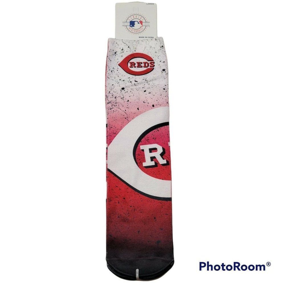 Cincinnati Reds Socks Mens Size Large 10-13 Baseball MLB Sublimated Team NEW‎ - Picture 3 of 10